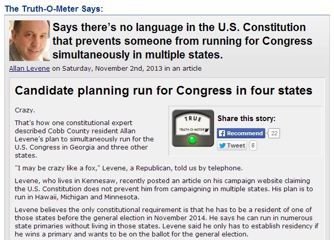 Running for Congress?